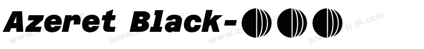 Azeret Black字体转换